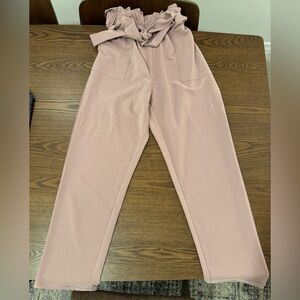 NWOT Women’s GRACE KARIN Cropped Paper Bag Waist Pants with Pockets, Size L